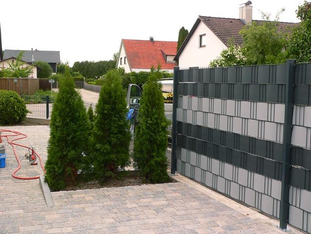 Sichtschutz als Gartenzaun
